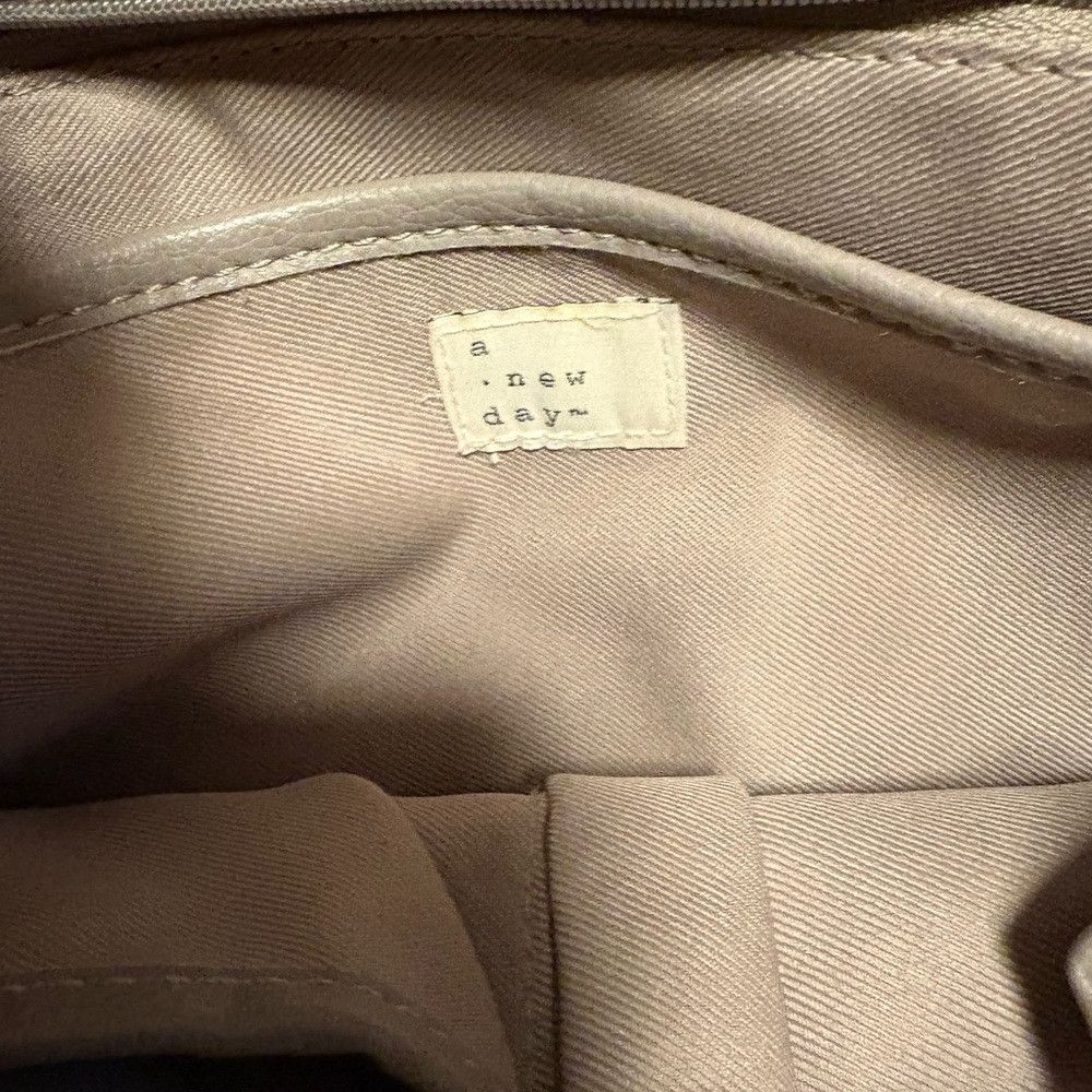 Gray Leather Backpack Purse - image 3